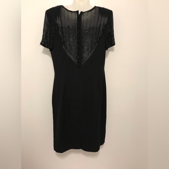 Dresses & Skirts - Evening beaded black dress women’s size 10
